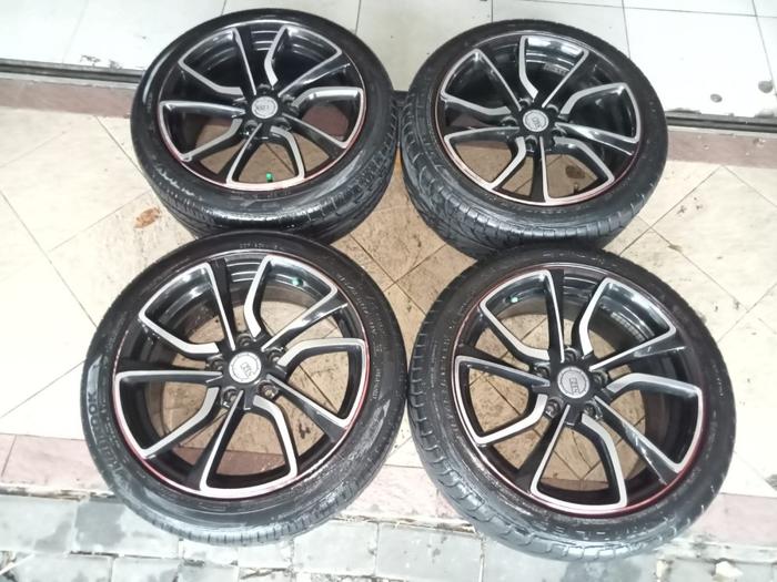 Velg Mobil Bekas Ring 17 ZEN R17X7,5 Lubang 5 ET42 BAN 215 45 R17