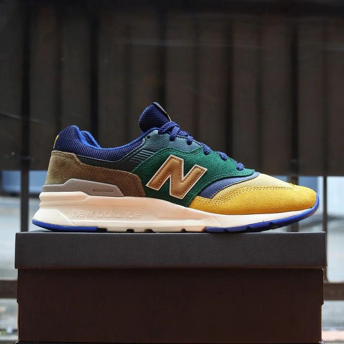 New Balance Classic CM997 Yellow / Green / Navy / Brown Original