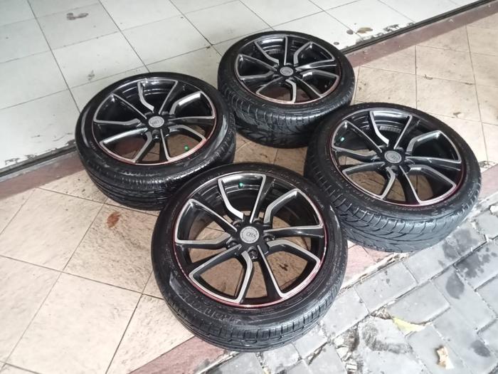 Velg Mobil Seken Ring 17 ZEN R17X7,5 Lubang 5 ET42 BAN 215 45 R17