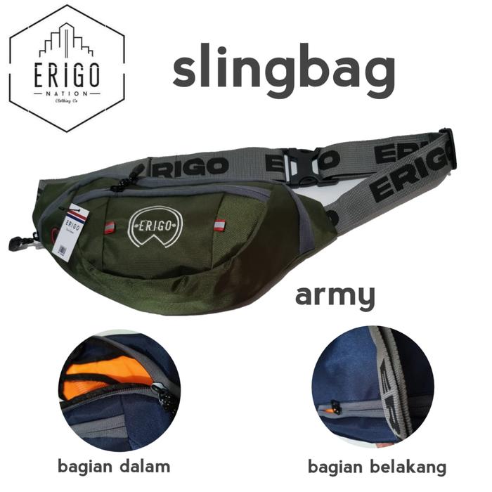 Tas Selempang Slingbag Pouch Pria Wanita Erigo Condura Premium