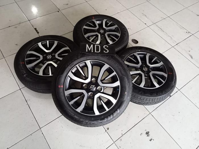 VELG MOBIL BEKAS ORI STD SUZUKI S PRESO RING14 BAN 165 70