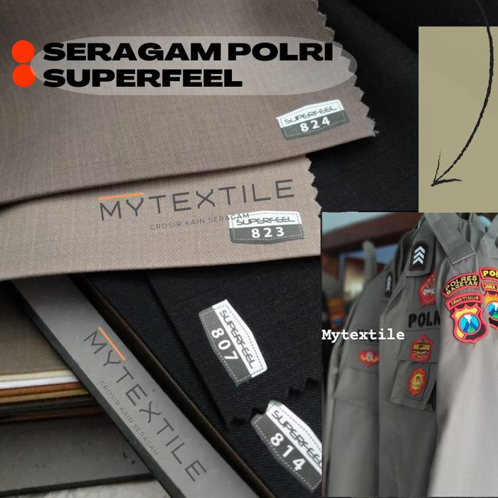 kain seragam polisi polri superfeel maxistyle wool sensation