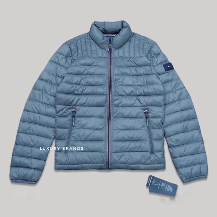 Jaket Bulu Angsa TOMMY HILFIGER Original Skyblue