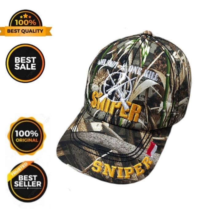 Topi hunting topi berburu camouflase Topi camo sniper berburu