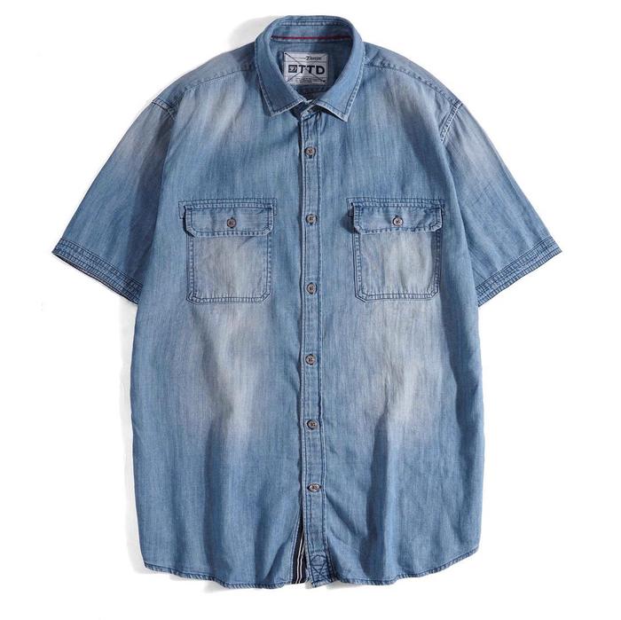 Kemeja Tom Tailor Shirt Denim Blue Wash