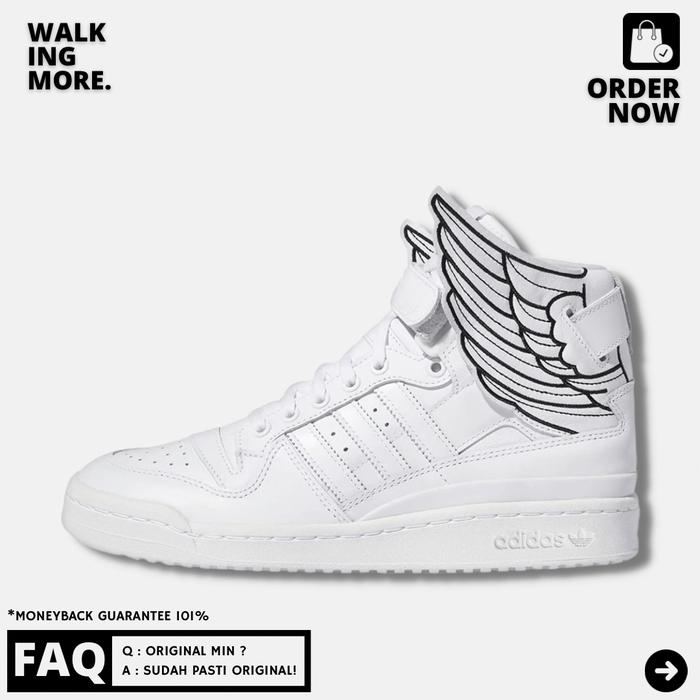 BEST DEAL ADIDAS JEREMY SCOTT FORUM HI WINGS 4.0 WHITE ORIGINAL
