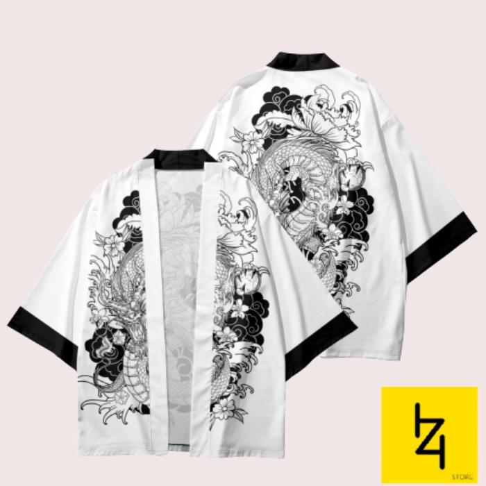 Kimono japan pria wanita harajuku style street outer M L XL XXL 2L 2XL