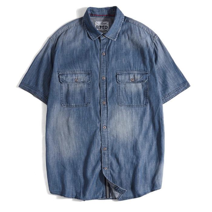 Kemeja Tom Tailor Shirt Denim Indigo Wash