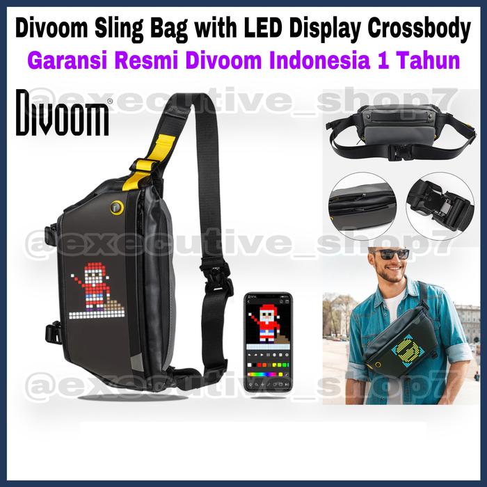 Divoom Sling Bag with LED Display Crossbody - Garansi Resmi Divoom