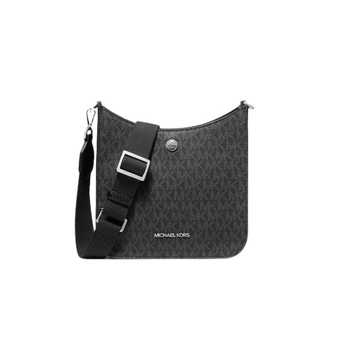 Tas Wanita Branded MK Briley Small Logo Messenger Bag - Black