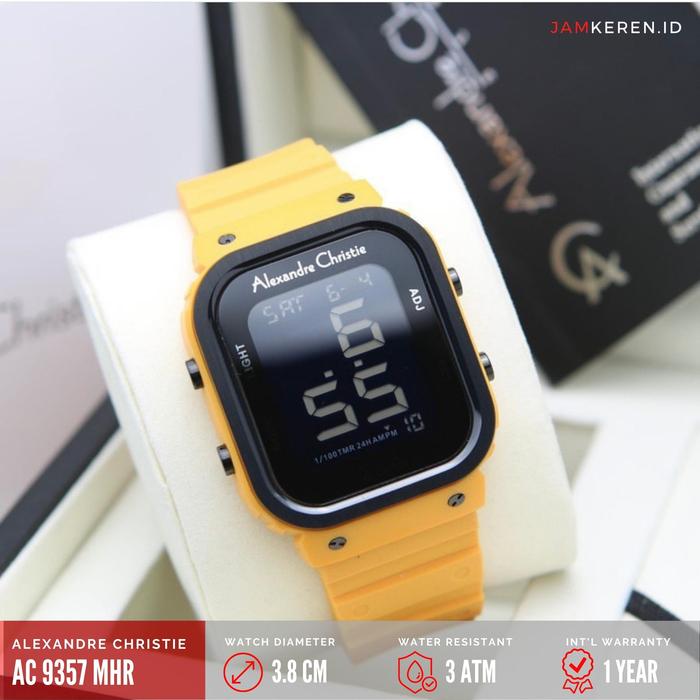 Jam Tangan Pria Alexandre Christie AC 9357 Digital Tali Karet