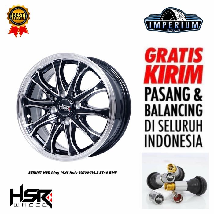 VELG RACING HSR SERIRIT RING 14 AVANZA / BRIO / SIGRA / KIJANG DLL