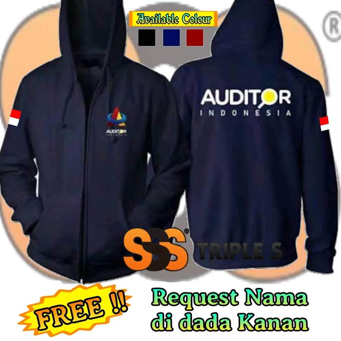 JAKET RESLETING PROFESI AUDITOR INDONESIA HOODIE ZIPPER AUDIT