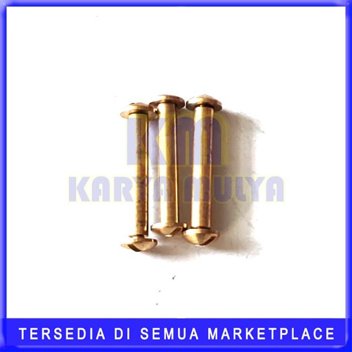 Paku Mur Paku Baut Gold Paku Baut Ukuran 3Cm Mur Paku Baut 30mm - KM