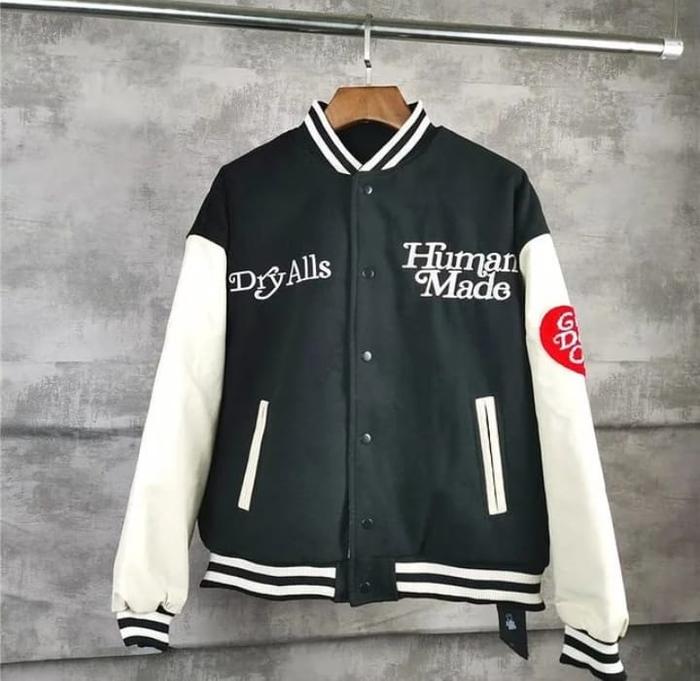 Sweater Unisex Cewe & Cowo Berkualitas - Human made basebal jaket  baseball hooded