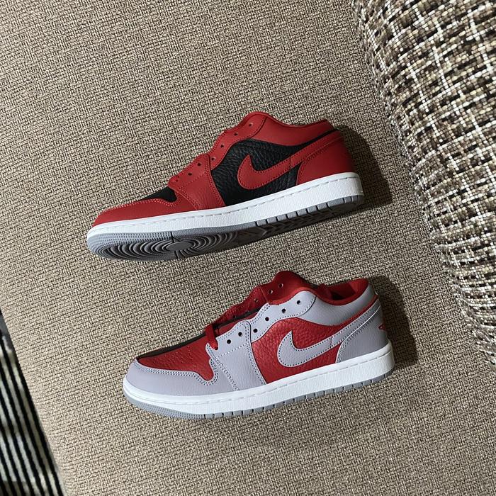 Nike Air Jordan 1 Low SE Split Gym Red Cement Grey