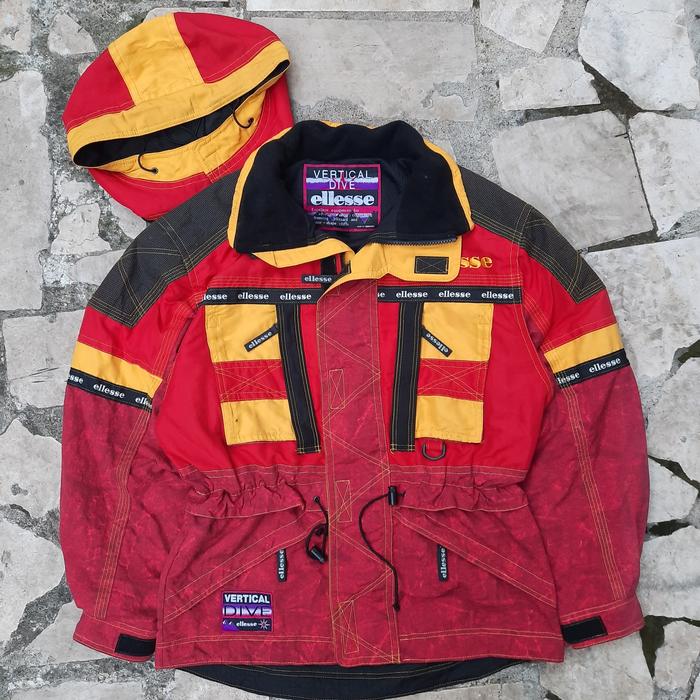 VINTAGE RACING ELLESSE VERTICAL DIVE SKIWEAR JACKET