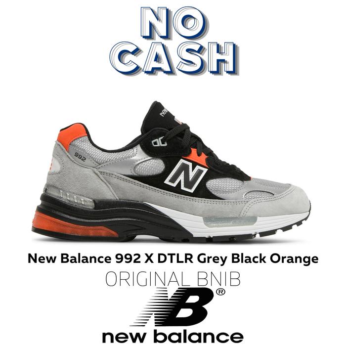 Sepatu New Balance 992 X DTLR Grey Black Orange Original BNIB