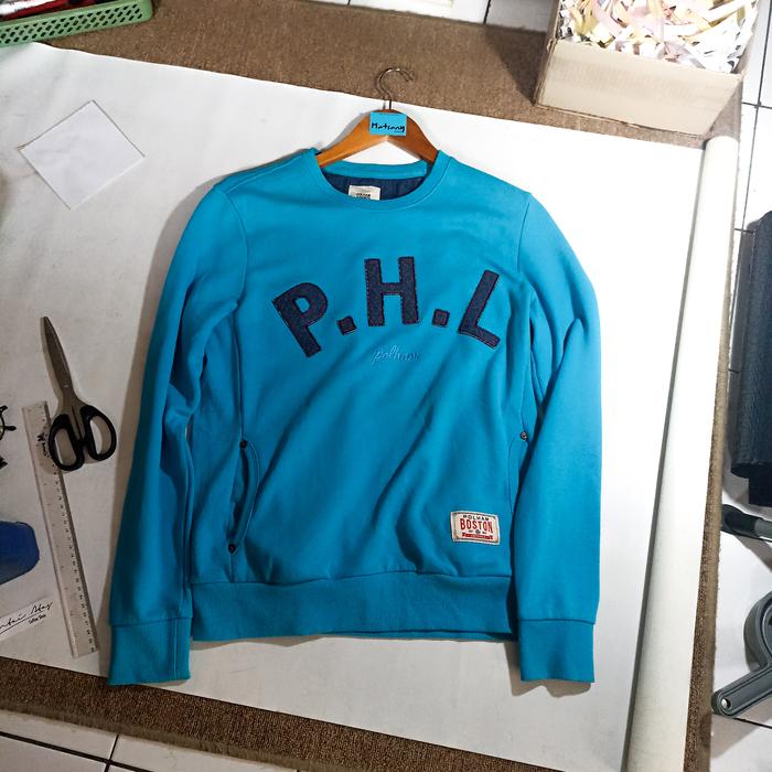 Sweater Crewneck Sweatshirt Polham Boston Vintage Jadul Lawas