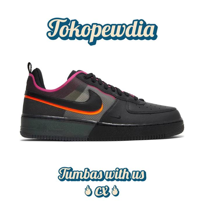 Nike Air Force 1 React Black Team Orange