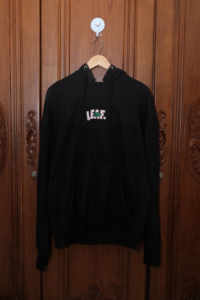 Leaf Hoodie Original Black Pink Size XL