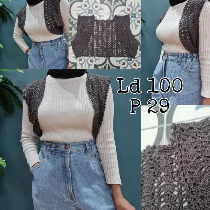 FUKU vest thrift / tanktop / rompi thrift / vest rajut code E5