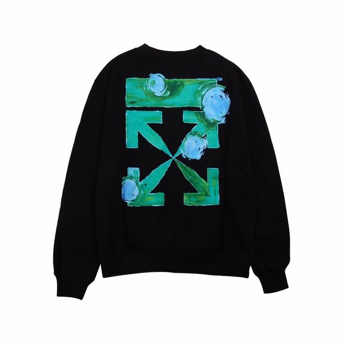 Off White Tornado Arrow Skate Crewneck Sweatshirt Black Multi