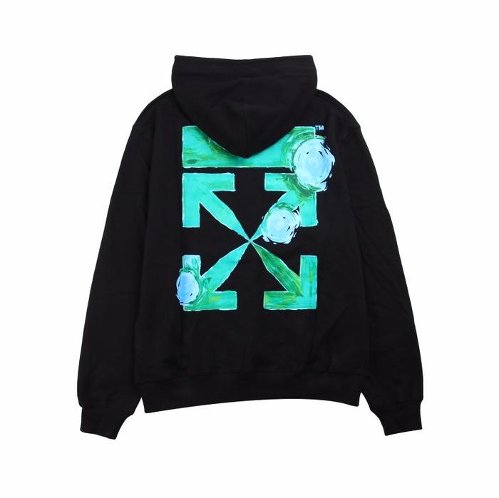 Off White Tornado Arrow Hoodie In Black