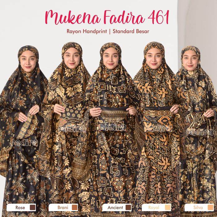 Mukena Batik Fadira 461 / Rukuh Batik / Telekung Batik Solo by Fadira