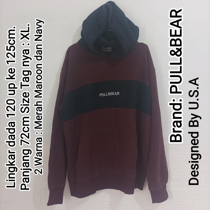 HOODIE/CREWNECK PRIA/WANITA BRAND PULL&BEAR SECOND PRELOVED /TRIFTHING