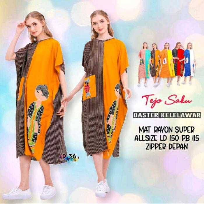 [ SEMERBAK BATIK ORI ] DASTER JUMBO KELELAWAR TEJO SAKU KEKINIAN LUCU