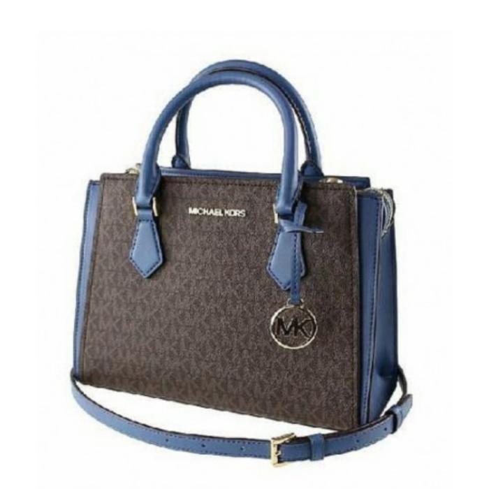 TAS WANITA MK HOPE MEDIUM MESSENGER BROWN MULTI