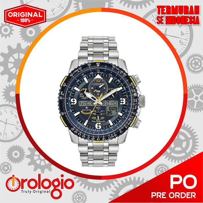 Jam Tangan Citizen Men's Blue Angels Skyhawk Eco-Drive JY8078-52L