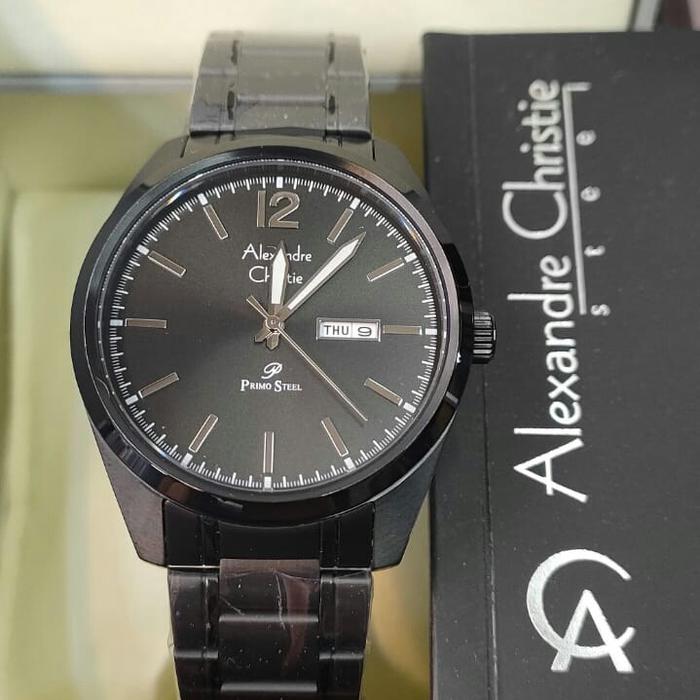 Jam Tangan Analog Pria Alexandre Christie AC 1012 ME all Stainless