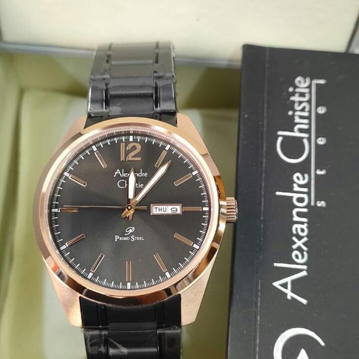 Jam Tangan Analog Pria Alexandre Christie AC 1012 ME All Stainless Sl