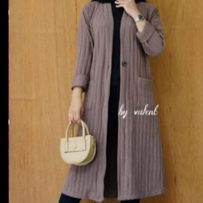 cardigan-rajut kancing 1-kancing-kalong