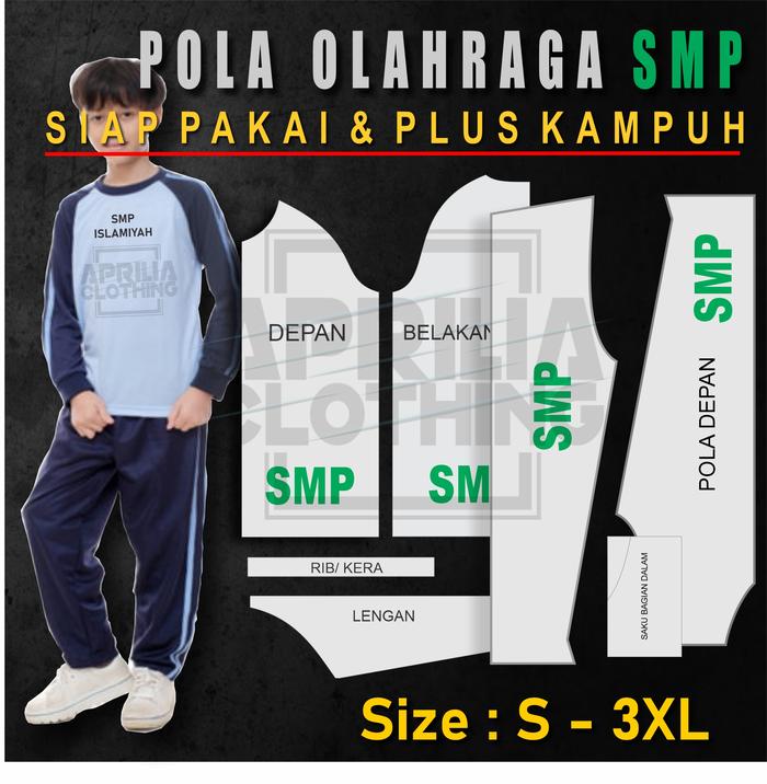POLA OLAHRAGA SMP | STELAN OLAHRAGA SMP | BAJU OLAHRAGA SMP SERAGAM SE
