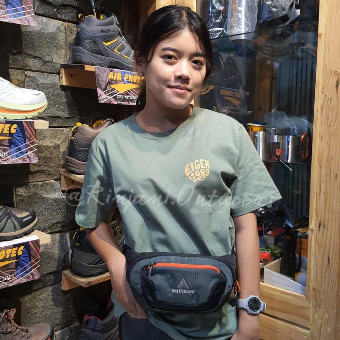 WAISTBAG EIGER MEDIUM 3A ORIGINAL EIGER TAS PINGGANG PRIA KECIL EIGER