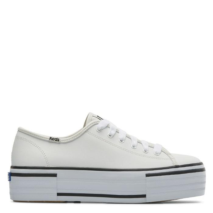 KEDS -SEPATU SNEAKERS WANITA ORIGINAL - Triple Up Leather Bumper Foxin