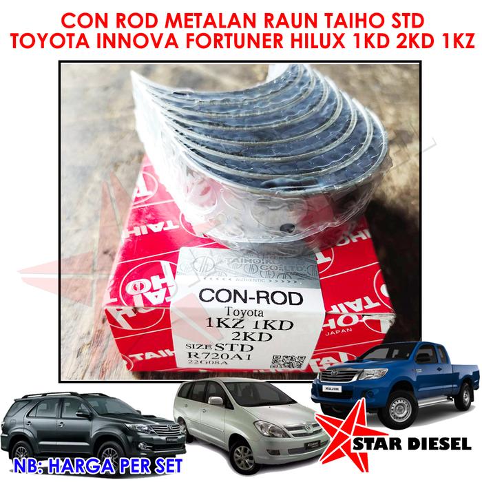 MANTALAN RAUN 2KD MENTALAN RAUN 1KZ TO METALAN RAUN CON ROD TOYOTA 1KD