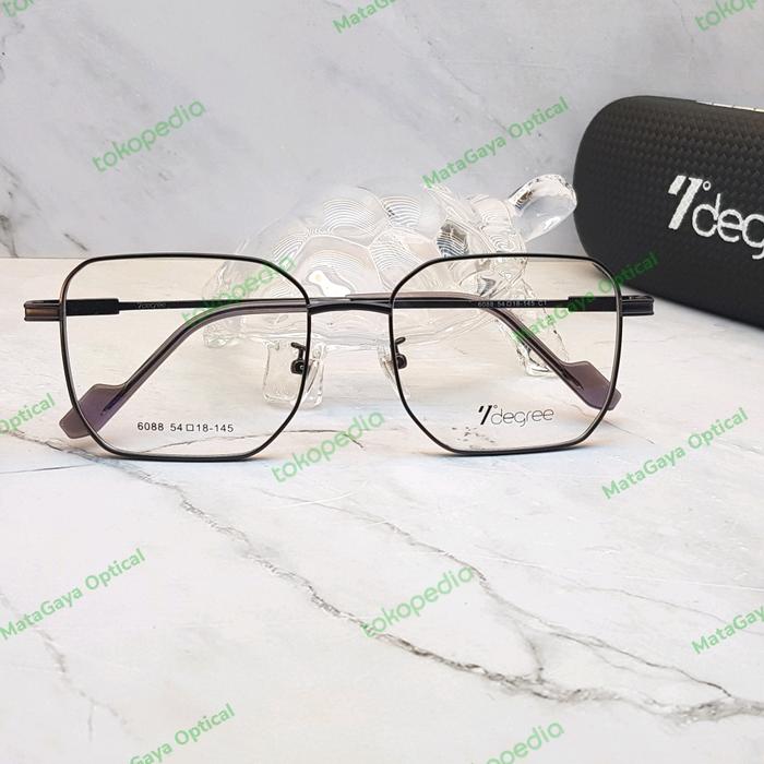 Kacamata Unisex Original 7degree 6088 C1 Model Keren Kotak