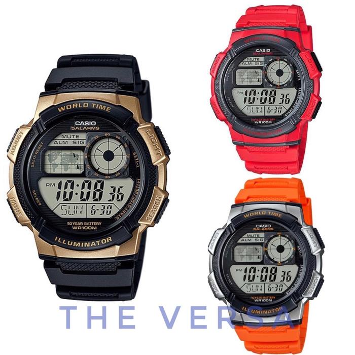 Casio AE1000W AE-1000W Jam Tangan Digital Pria Casio Original AE 1000W