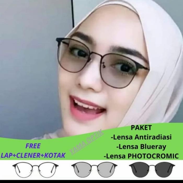 kacamata+lensa bifocal Photocromic~lensa kriptok