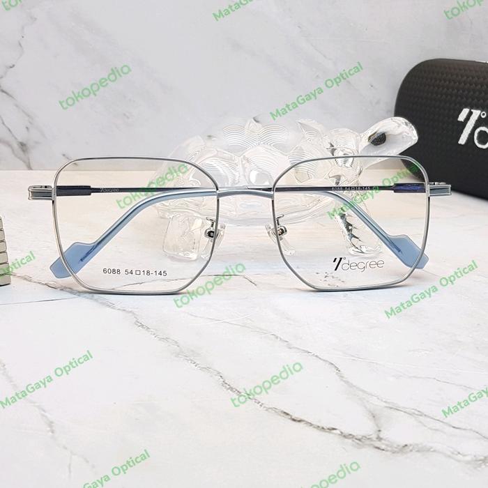 Kacamata Unisex Original 7degree 6088 C3 Bentuk Kotak Keren