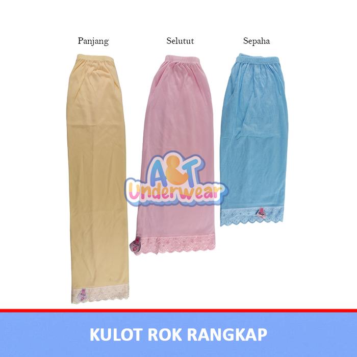 AT339-Rok Tidur Pendek/Androk Pendek daleman Gamis Wanita/Rok Polos