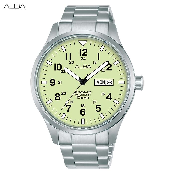 Alba Mechanical AL4215X1 Jam Tangan Automatic Pria - Silver Green