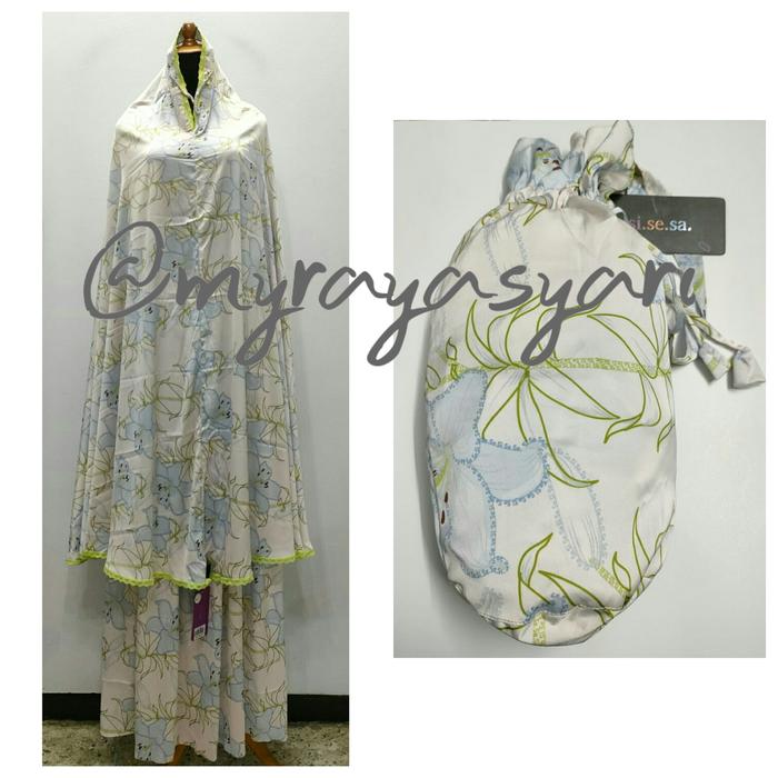Mukena sisesa set hawa misty cream Silk