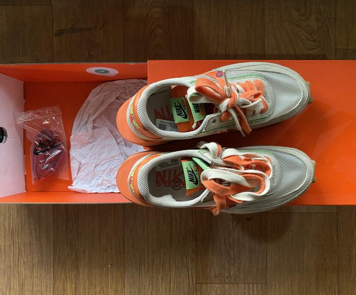 Nike Ld Waffle Sacai Clot Orange Blaze