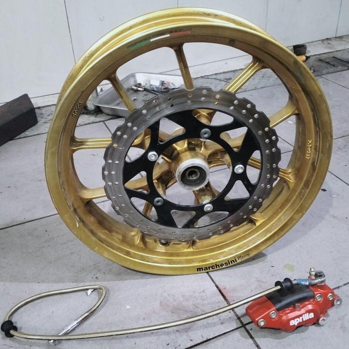 velg R25/velg R15 include disc ninja fi/kaliper aprillia/selang TDR