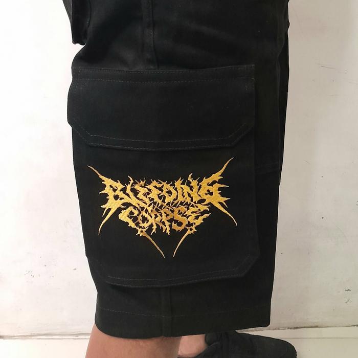 CARGO CELANA PENDEK BAND BLEEDING CORPSE ORI HADEATH
